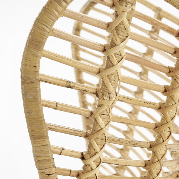 Designerski fotel rattanowy na płozach Indiana