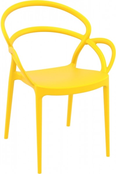 Designerskie krzesło kawiarniane z tworzywa Mila