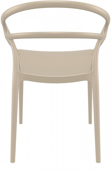 Designerskie krzesło kawiarniane z tworzywa Mila