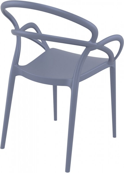 Designerskie krzesło kawiarniane z tworzywa Mila