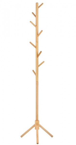 Drewniany wieszak stojący do przedpokoju Stick