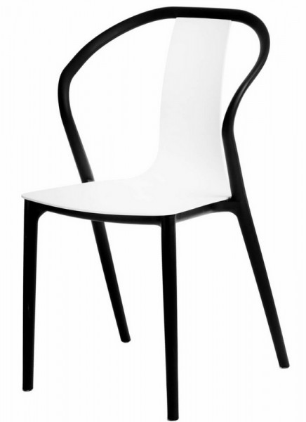 Krzesło do kawiarni z siedziskiem z tworzywa Bella