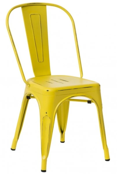 Designerskie krzesło kawiarniane z metalu Paris Antique mat