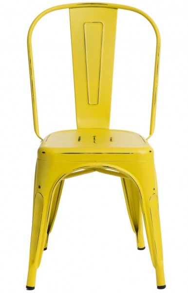 Designerskie krzesło kawiarniane z metalu Paris Antique mat