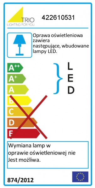 Designerska lampa stojąca ledowe ringi Rondo