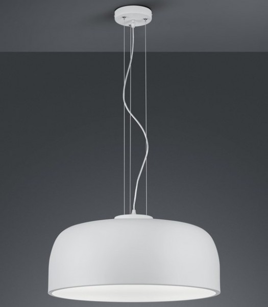 Wisząca lampa z kloszem w kształcie misy Baron