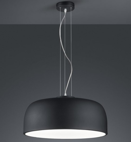 Wisząca lampa z kloszem w kształcie misy Baron