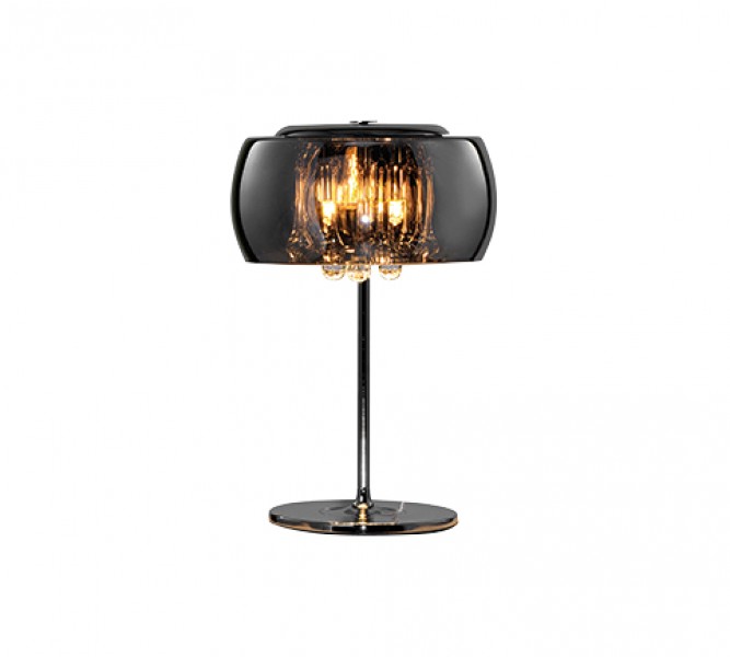 Szklana lampa stołowa w stylu glamour Vapore