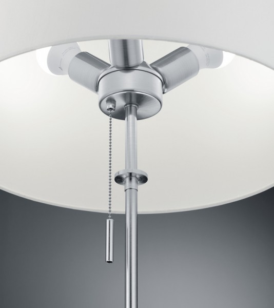 Stojąca lampa z regulowaną wysokością Lyon nikiel
