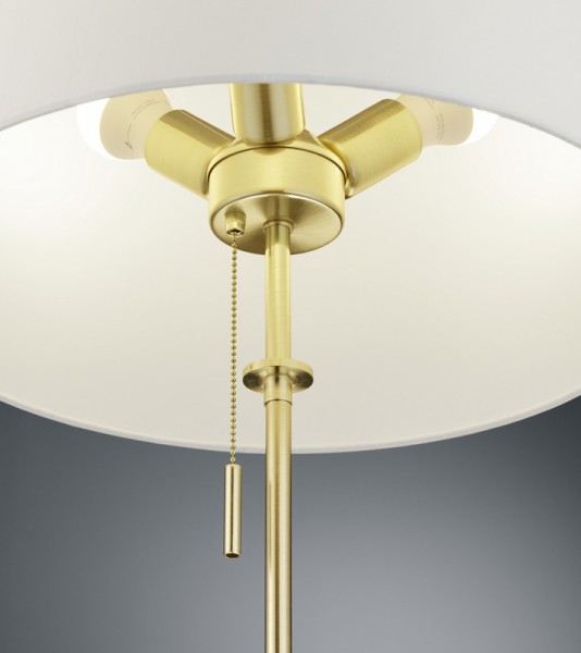 Stojąca lampa z regulowaną wysokością Lyon mosiądz