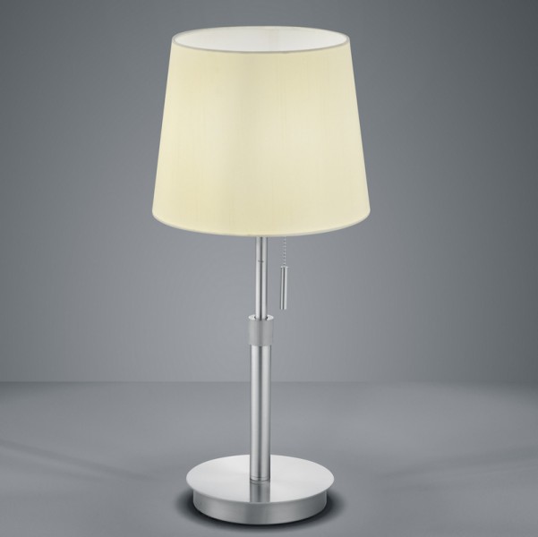 Elegancka lampa stołowa z regulacją wysokości Lyon nikiel