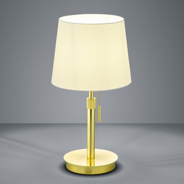 Elegancka lampa stołowa z regulacją wysokości Lyon mosiądz
