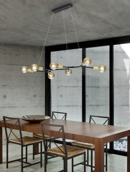 Lampa jadalniana bez klosza z regulacją wysokości Cross