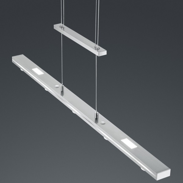 Regulowana lampa wisząca LED do jadalni Lacal nikiel