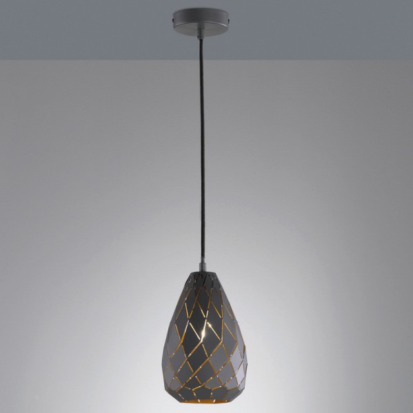 Wisząca lampa dekoracyjna Onyx z kloszem w formie kropli