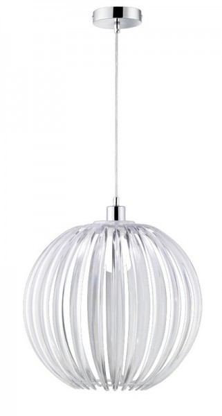 Wisząca lampa Zucca z transparentnym kloszem akrylowym