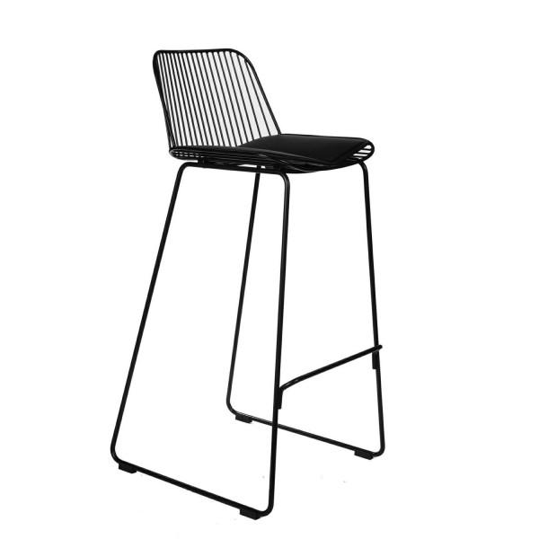 Wysokie krzesło barowe z metalu Dill High