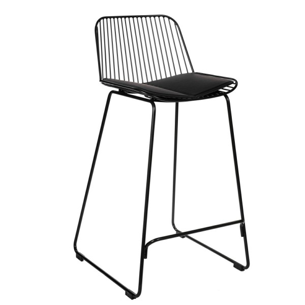 Niskie krzesło barowe z metalu Dill Low