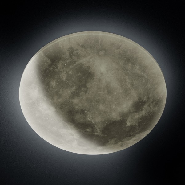 Designerska lampa pomocnicza Lunar w formie księżyca