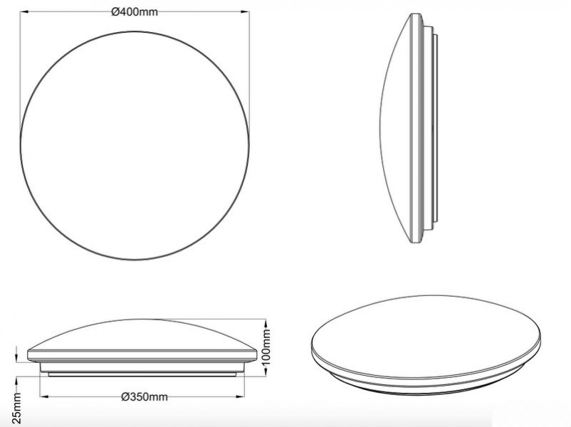 Designerska lampa pomocnicza Lunar w formie księżyca