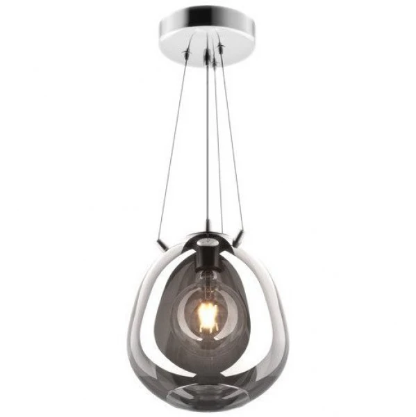 Loftowa lampa wisząca ze szklanym kloszem Moon 25