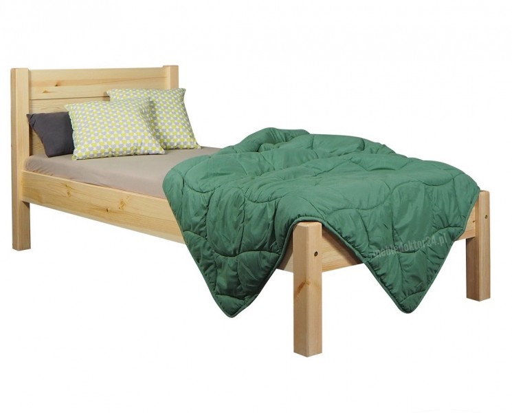 Drewniane łóżko z zagłówkiem Classic