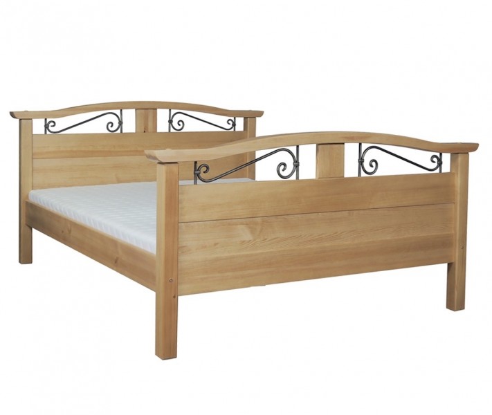 Stylowe łóżko na nogach do sypialni Korfu
