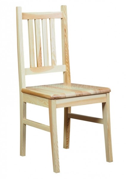Sosnowe krzesło jadalniane z wysokim oparciem Eris