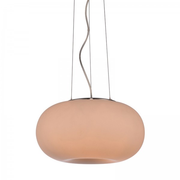 Wisząca lampa salonowa Inez 37 z okrągłym kloszem szklanym