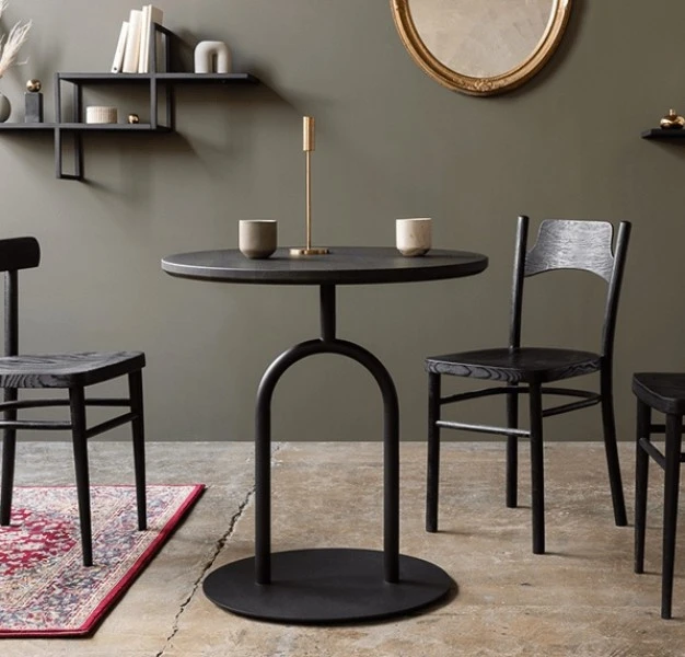 Designerski stół z okrągłym blatem Kamerton 70cr