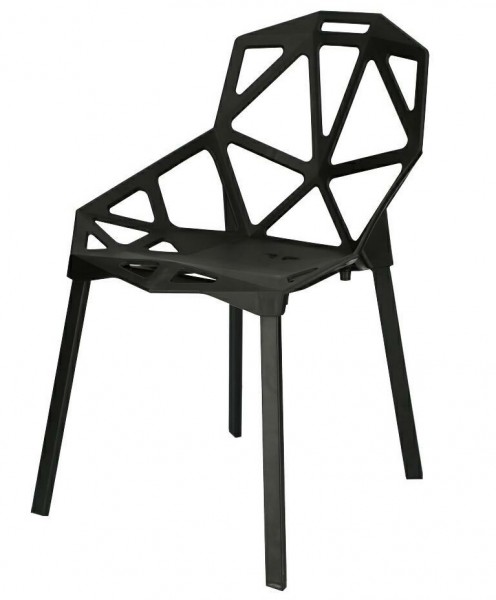 Designerskie krzesło z ażurowym siedziskiem Gap PP