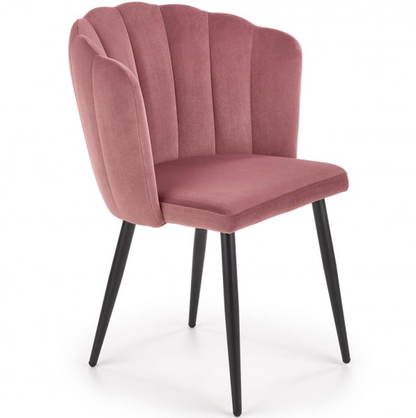 Krzesło na metalowych nogach w stylu glamour K386