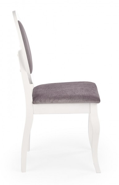 Białe krzesło do jadalni w stylu Retro Barock