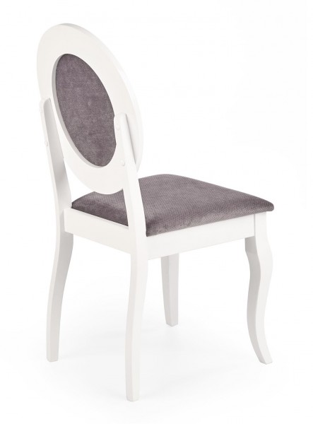 Białe krzesło do jadalni w stylu Retro Barock