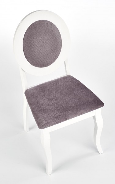 Białe krzesło do jadalni w stylu Retro Barock