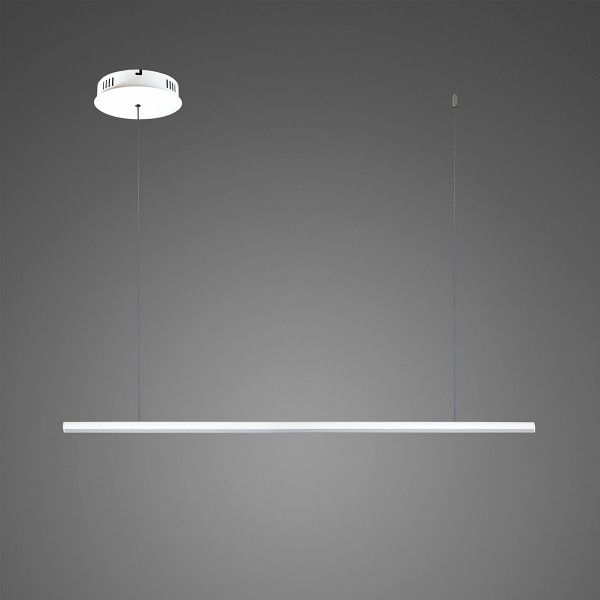 Biała lampa jadalniana LED Linea No.1B 100 cm