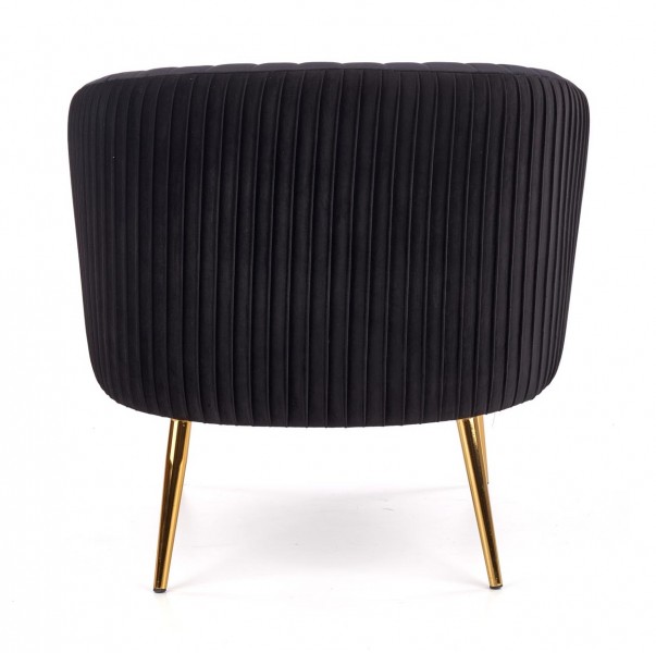 Tapicerowany fotel w stylu glamour Crown