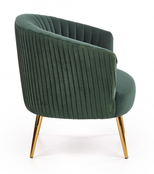 Tapicerowany fotel w stylu glamour Crown