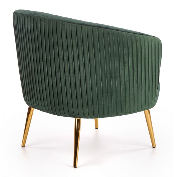 Tapicerowany fotel w stylu glamour Crown