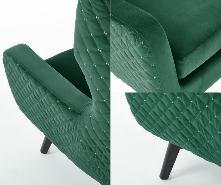 Tapicerowany fotel w stylu glamour Marvel