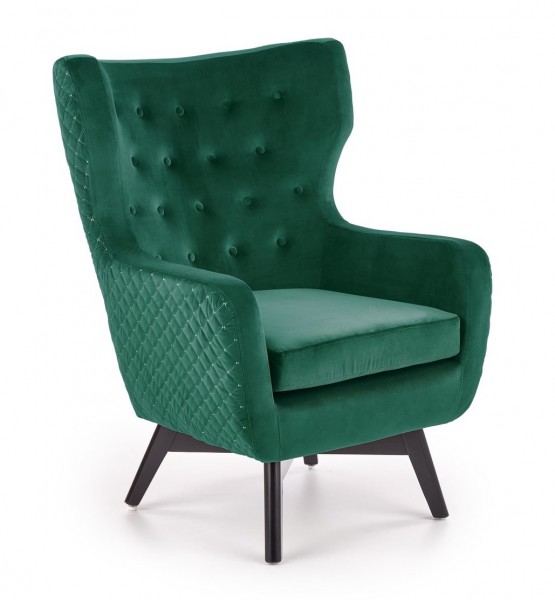 Tapicerowany fotel w stylu glamour Marvel