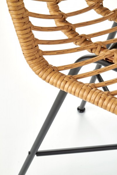 Rattanowy hoker z oparciem H97