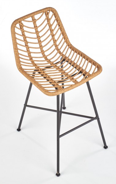 Rattanowy hoker z oparciem H97