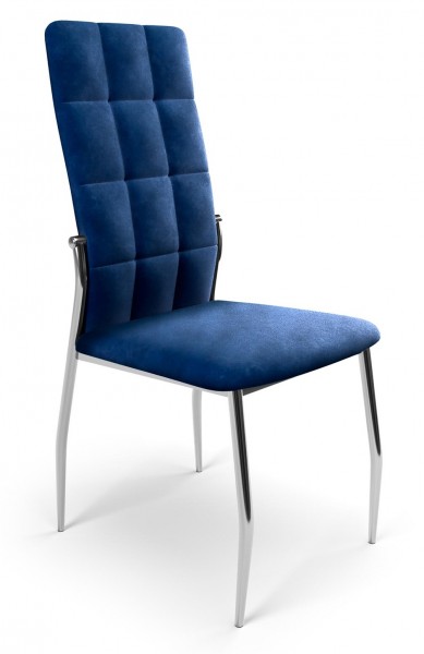 Krzesło z tkaniny velvet bez podłokietników K416