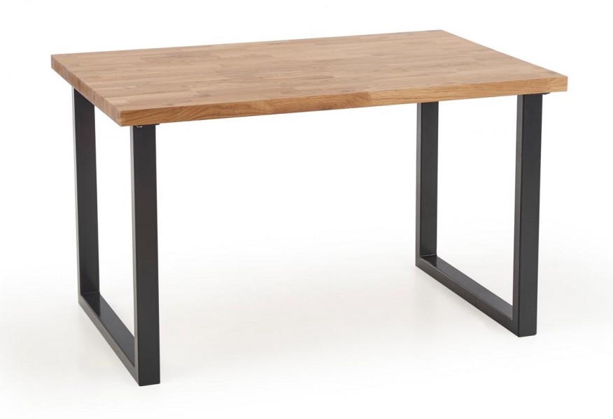Stół w stylu industrialnym na płozach Radus 120/78 dąb lity