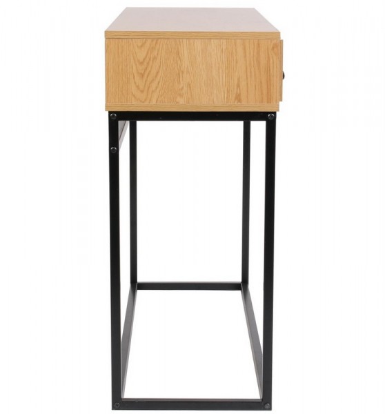Konsola z dwoma szufladami Abbot w stylu loft