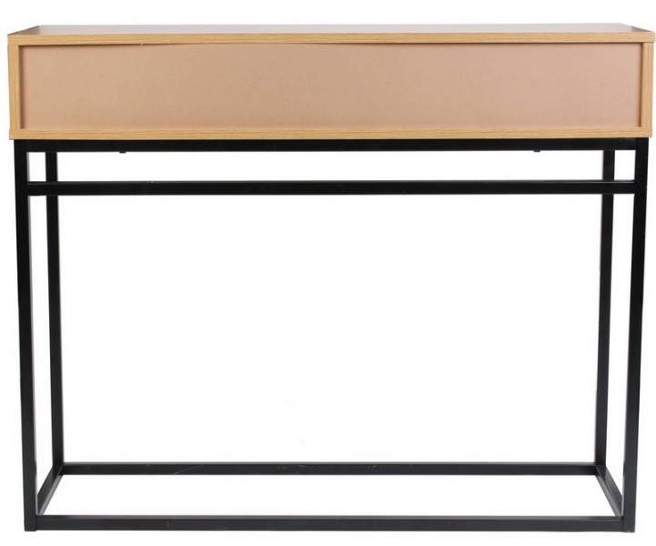 Konsola z dwoma szufladami Abbot w stylu loft