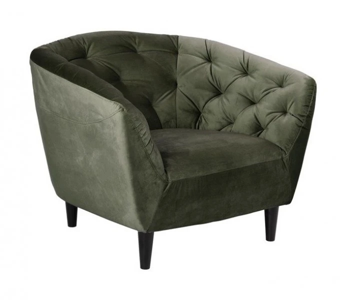 Pikowany fotel w stylu glamour Ria Vic