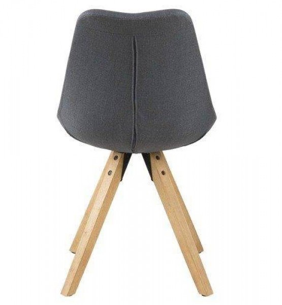 Skandynawskie krzesło na drewnianych nogach Dima dark grey