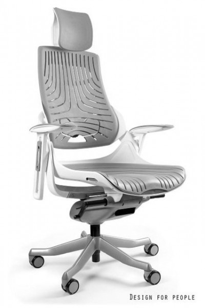 Fotel ergonomiczny Wau Elastomer, zgodny z normą BHP
